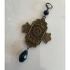 Saint Michael Earrings-Bronze-Womens-Eclectic-Boutique-Clothing-for-Women-Online-Hippie-Clothes-Shop