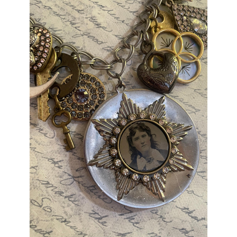 Secret Society Tintype Necklace-Womens-Eclectic-Boutique-Clothing-for-Women-Online-Hippie-Clothes-Shop
