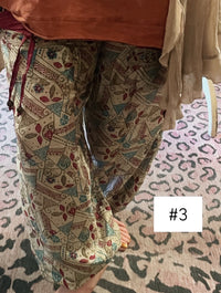 Silk banded bottom pants-Womens-Eclectic-Boutique-Clothing-for-Women-Online-Hippie-Clothes-Shop