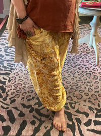 Silk banded bottom pants-Womens-Eclectic-Boutique-Clothing-for-Women-Online-Hippie-Clothes-Shop
