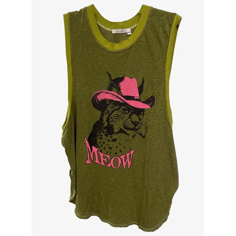 Smoking Bobcat Tank-Womens-Eclectic-Boutique-Clothing-for-Women-Online-Hippie-Clothes-Shop