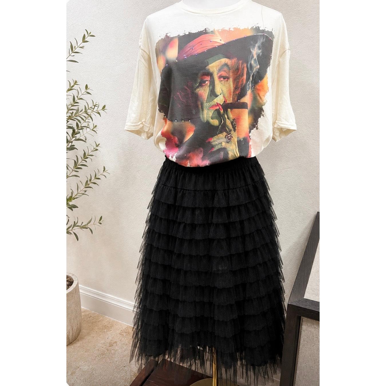 Smoking Witch Shirt Preorder-Womens-Eclectic-Boutique-Clothing-for-Women-Online-Hippie-Clothes-Shop