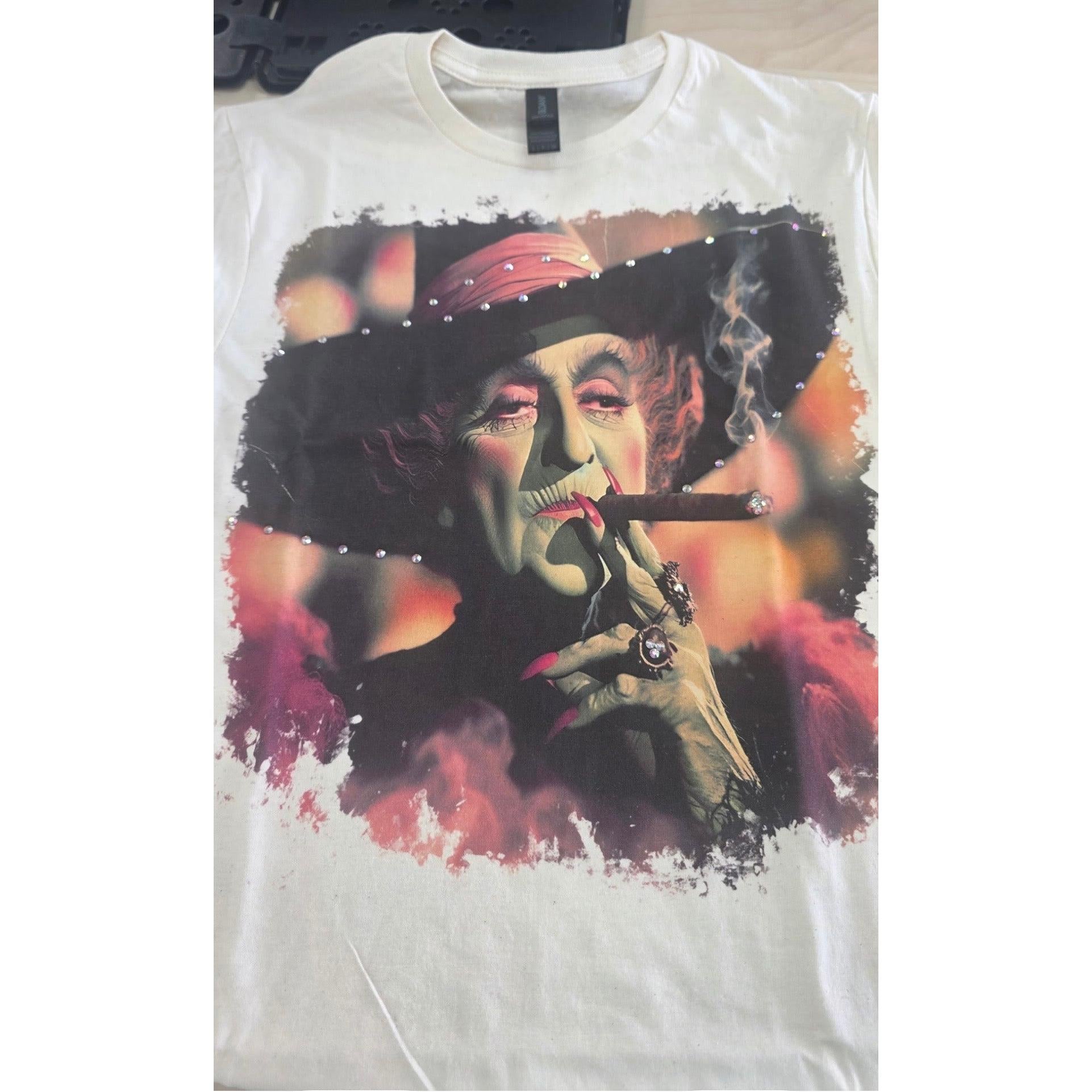 Smoking Witch Shirt Preorder-Womens-Eclectic-Boutique-Clothing-for-Women-Online-Hippie-Clothes-Shop