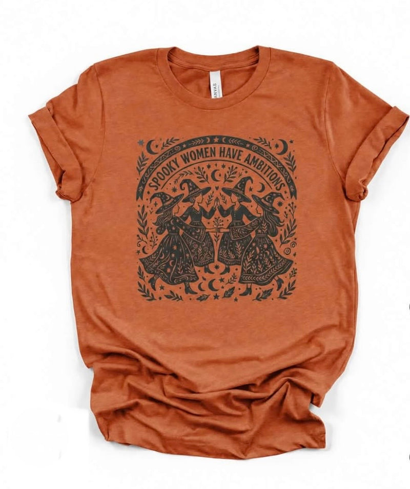Spooky Women Shirt-PREORDER-Womens-Eclectic-Boutique-Clothing-for-Women-Online-Hippie-Clothes-Shop