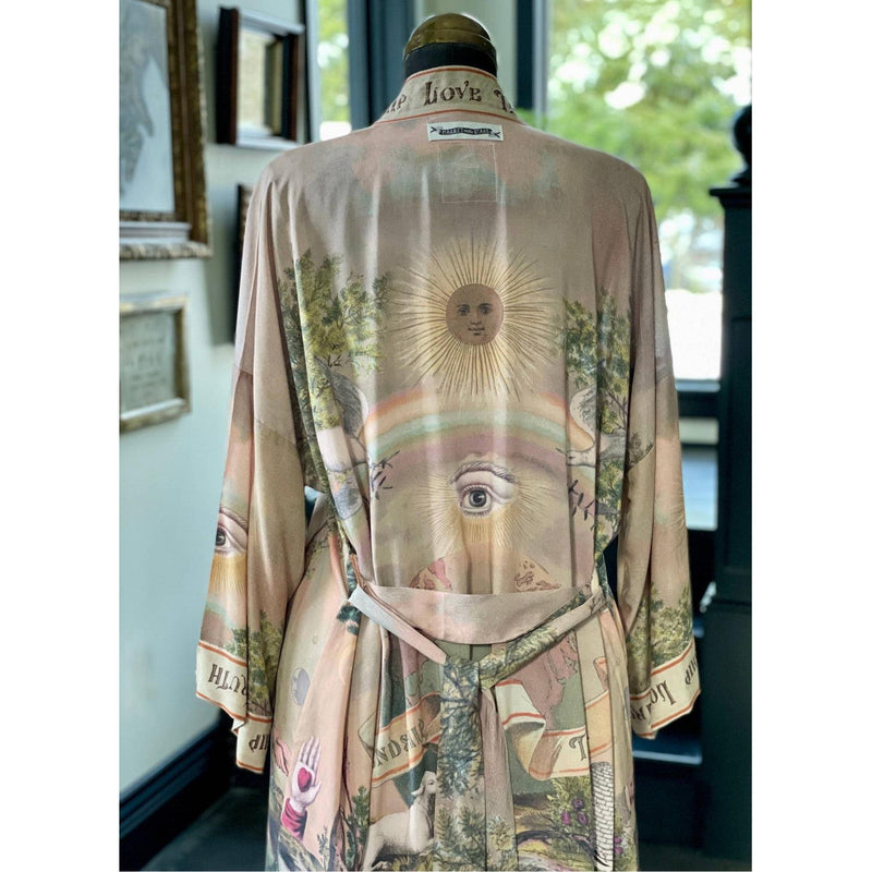 Sun Washed Friendship & Love Kimono-One size-Womens-Eclectic-Boutique-Clothing-for-Women-Online-Hippie-Clothes-Shop