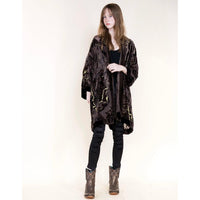 The Benatar Brown Velvet Kimono-Womens-Eclectic-Boutique-Clothing-for-Women-Online-Hippie-Clothes-Shop