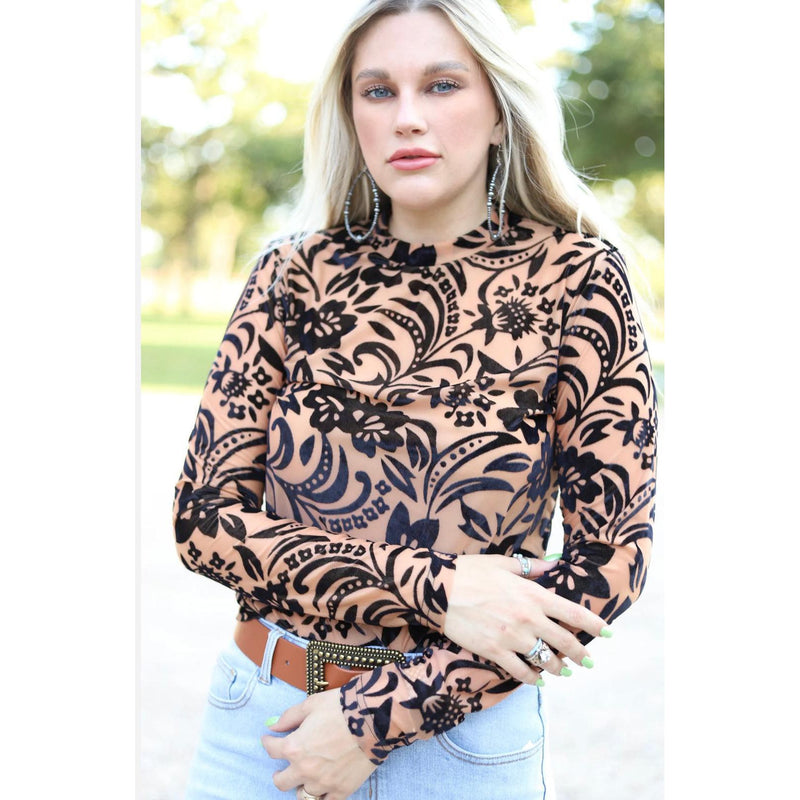 Victoria Burnout Shirt-Womens-Eclectic-Boutique-Clothing-for-Women-Online-Hippie-Clothes-Shop