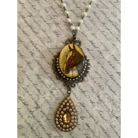 Vintage Horse Cameo Necklace-Womens-Eclectic-Boutique-Clothing-for-Women-Online-Hippie-Clothes-Shop