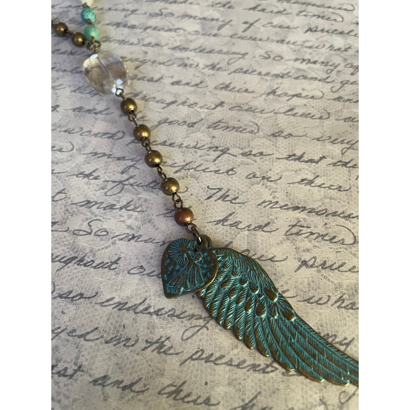 Angels Among Us Necklace-Womens-Eclectic-Boutique-Clothing-for-Women-Online-Hippie-Clothes-Shop
