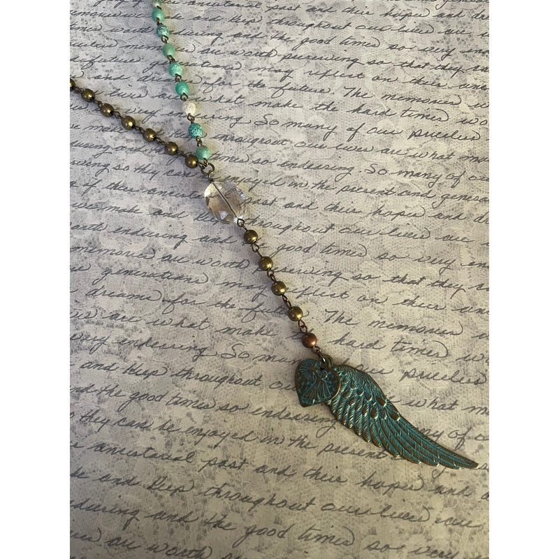 Angels Among Us Necklace-Womens-Eclectic-Boutique-Clothing-for-Women-Online-Hippie-Clothes-Shop
