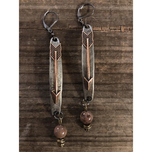 Arrow to my heart earrings-Womens-Eclectic-Boutique-Clothing-for-Women-Online-Hippie-Clothes-Shop