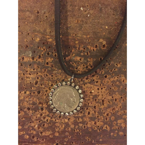 Be the Change Indianhead Leather Choker-Womens-Eclectic-Boutique-Clothing-for-Women-Online-Hippie-Clothes-Shop