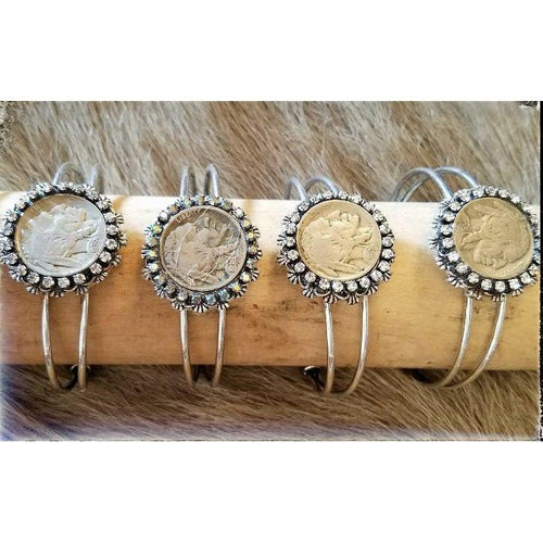 Be the Change Indianhead Nickel Bracelet-Womens-Eclectic-Boutique-Clothing-for-Women-Online-Hippie-Clothes-Shop