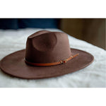 McVie Brown Wide Brim Hat-Womens-Eclectic-Boutique-Clothing-for-Women-Online-Hippie-Clothes-Shop