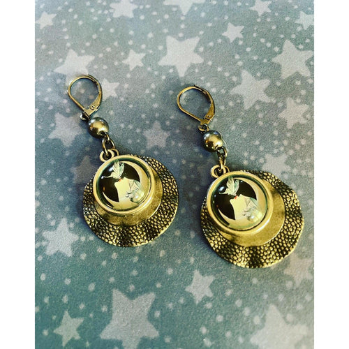 Moon goddess earrings-Womens-Eclectic-Boutique-Clothing-for-Women-Online-Hippie-Clothes-Shop