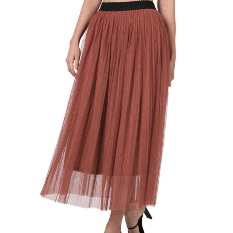 Russet Tulle Skirt-Womens-Eclectic-Boutique-Clothing-for-Women-Online-Hippie-Clothes-Shop