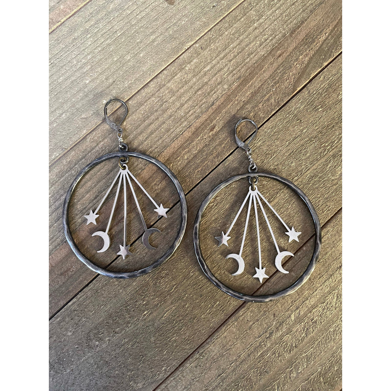Starburst Hoop Earrings-Womens-Eclectic-Boutique-Clothing-for-Women-Online-Hippie-Clothes-Shop
