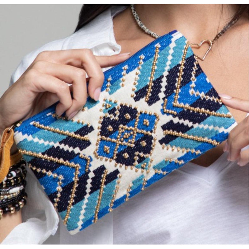 Tapestry and Bead Clutch Bag-Womens-Eclectic-Boutique-Clothing-for-Women-Online-Hippie-Clothes-Shop