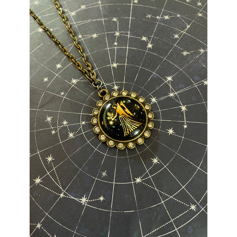 Zodiac Necklace-Womens-Eclectic-Boutique-Clothing-for-Women-Online-Hippie-Clothes-Shop